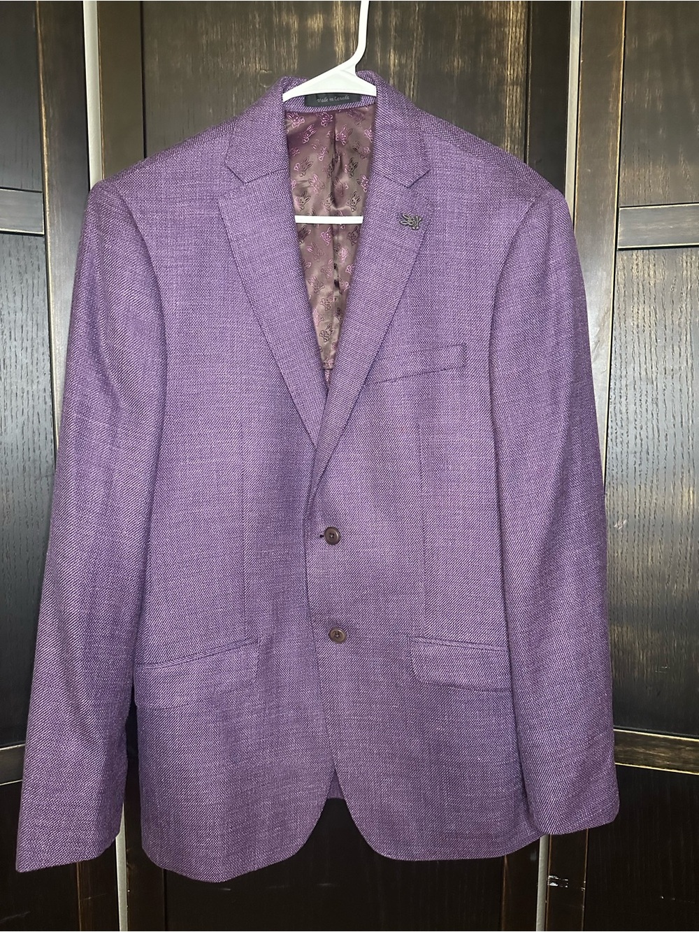 Psycho Bunny Purple Textured Sport Coat